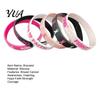 Adjustable Elastic Wristband for Parties 6 Pcs Breast Cancer Awareness Bracelets Women, Pink Ribbon Multi Pack Silicone Wristbands Wristbands,