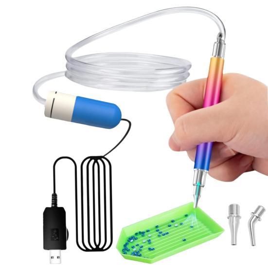 Алмазная художественная ручка без воска, электрическая алмазная художественная ручка, вакуумная алмазная ручка с питанием от USB