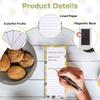Fruit Pattern Magnetic Notepad for Fridge To Do List Planbook Magnetic Shopping List Pad  Women Men
