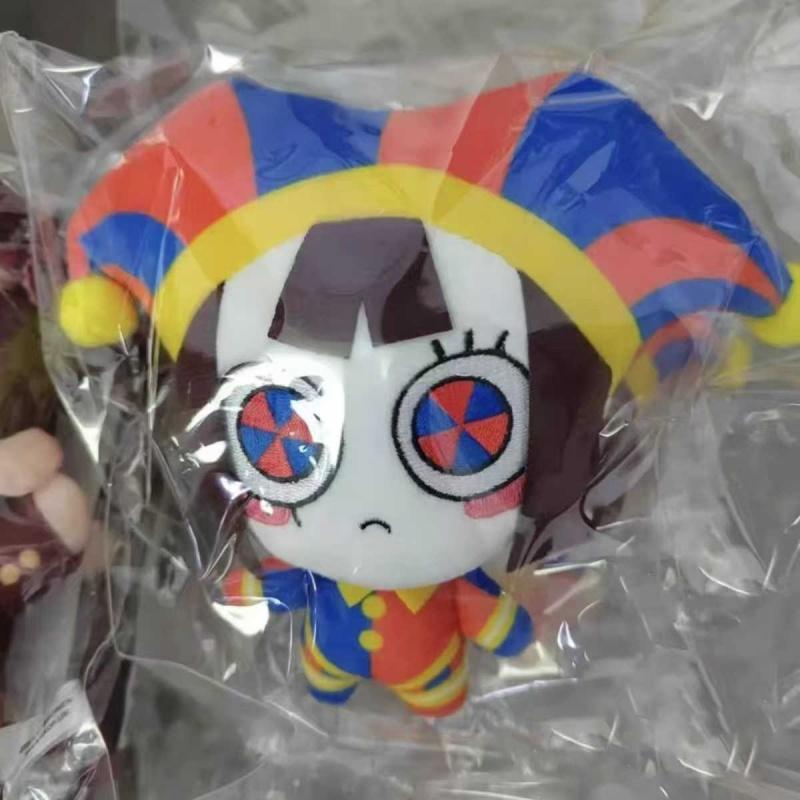 Pomni Jax Plush Doll 10cm Q Version Soft Stuffed Doll Anime Periphery Cartoon Toy Gift For Adult Anime Fans Collection