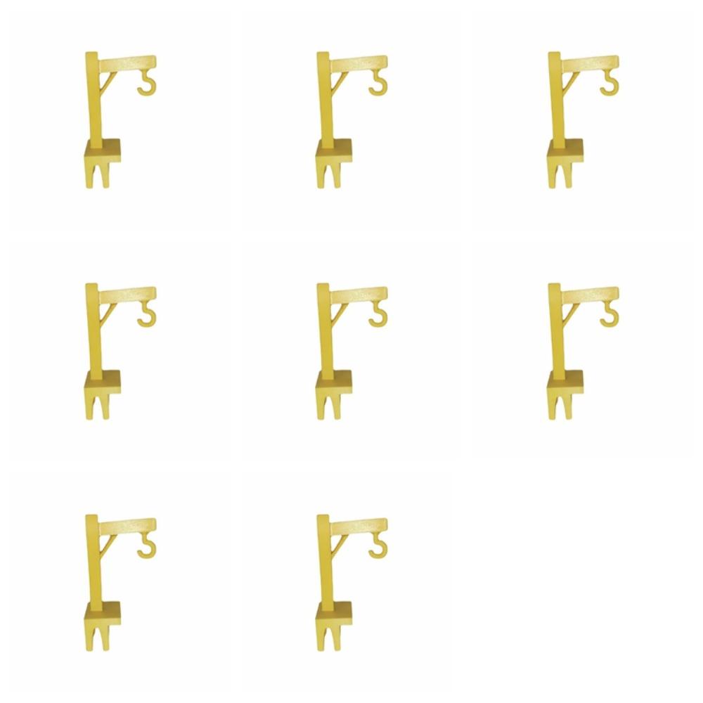 8PCS Plastic Tower Crane Tea Bag Holder Funny Tea Bag Hook Novelty Tea Bag Fixing Clip  Office