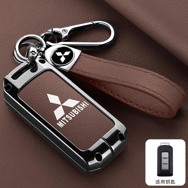 Zinc Alloy Car Key Shell Modified Flip Folding Key Case For Mitsubishi ASX LANCER Pajero Sport Outlander Eclipse Cross Keychain MQ9