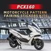 Используется для мотоцикла HONDA PCX 160 Комплекты наклеек на обтекатель с рисунком Наклеиваемые на окрашенные части кузова Наклейки для декора