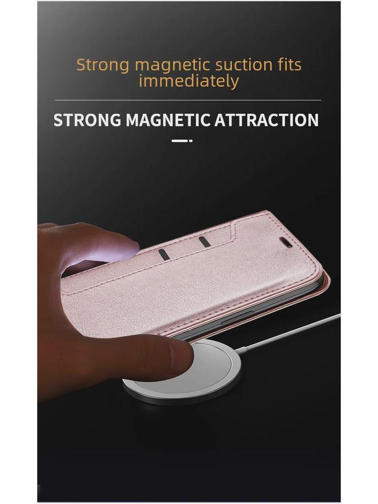 Многофункциональный чехол-кошелек для Samsung S25/S24: Кожа, отделения для карт и функция A16 Flip