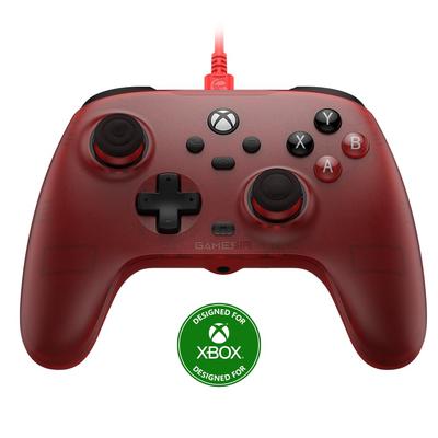 Проводной игровой контроллер GameSir T7 для XBOX/ПК/Steam, многофункциональный геймпад с джойстиками и триггерами на эффекте Холла и 4 вибромоторами (красный)