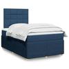 Maison Exclusive - Sommier À Lattes De Lit Avec Matelas Bleu 120x200 Cm Tissu