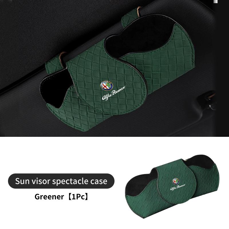 For Alfa Romeo Car Interior Glasses Clip Sun Visor Sunglasses Holder 159 Giulietta Giulia 147 Mito 156 159 166 GT Stelvio
