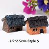 Micro Landscape Thatched Cottage House Creative Crafts Zakka Style Resin Miniature Garden Figurine