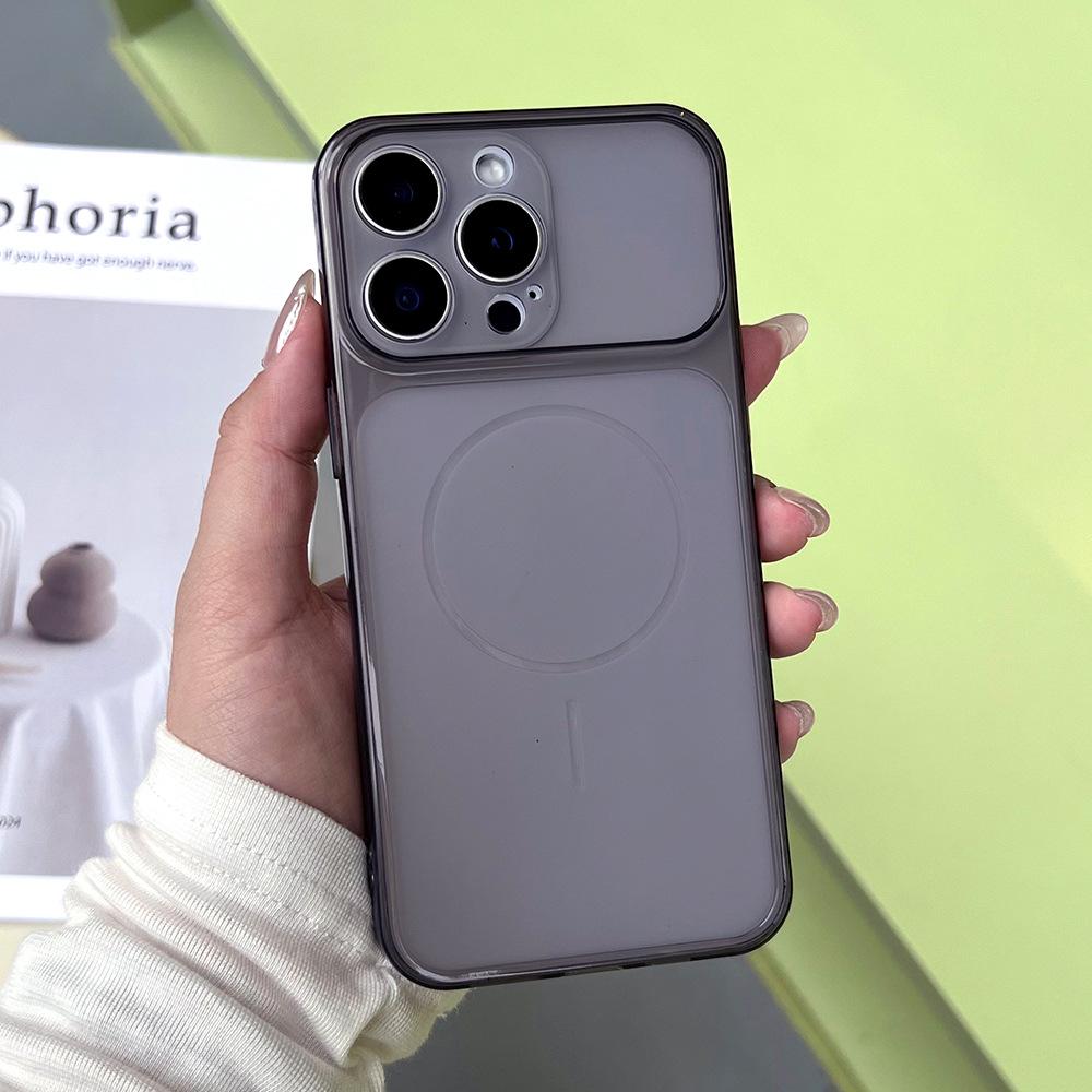 Большое окно Corning чехол 17promax подходит для Apple 17pro чехол для мобильного телефона 15 тонкое кольцо прозрачный матовый мягкий чехол 16.