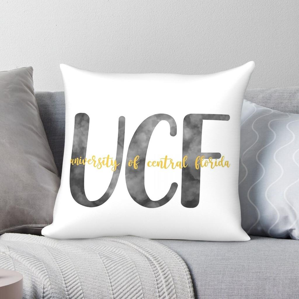 University Of Central Florida Pillowcase Polyester Linen Velvet Pattern Zip Decor Sofa Seater Cushion Cover x