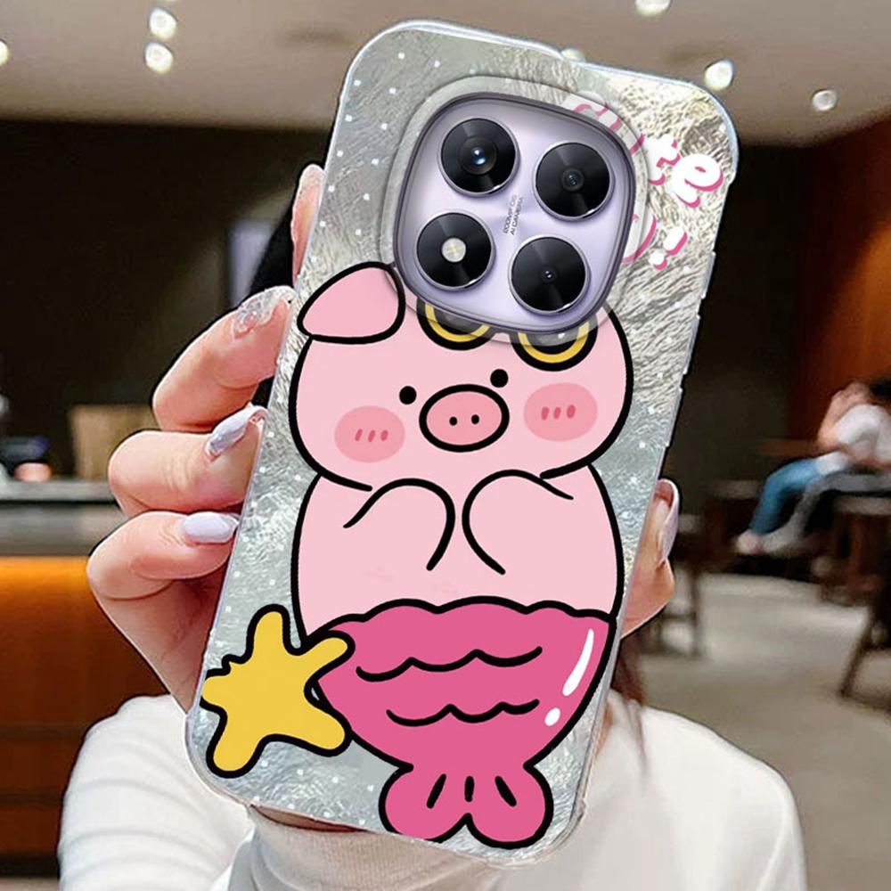 Красочный градиентный белый бабочка леопард принт любовь для Xiaomi Redmi Note 14 Pro 5G чехлы для телефонов крышка мягкий силиконовый бампер жесткая ПК задняя крышка