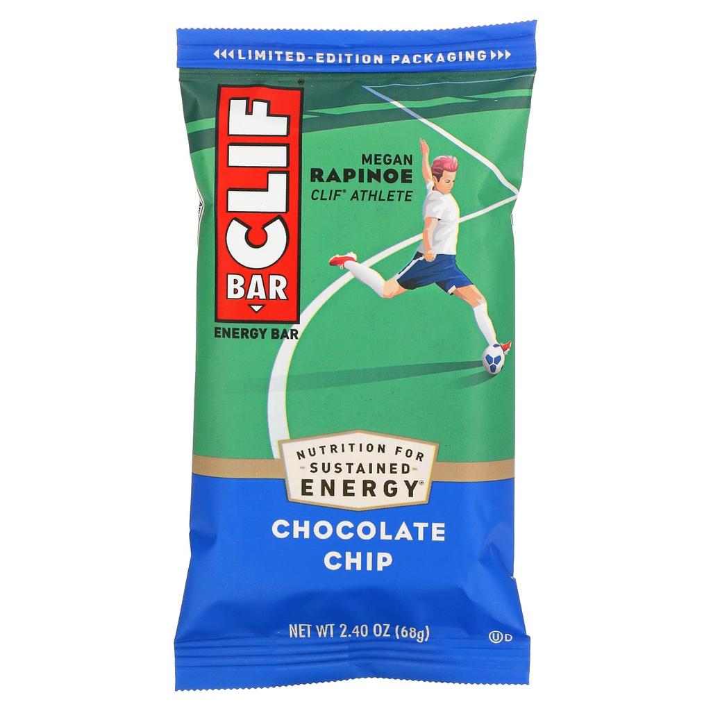 Clif Bar Energy Bar, Chocolate Chip, 12 Bars, 2.40 Oz (68 G) Each