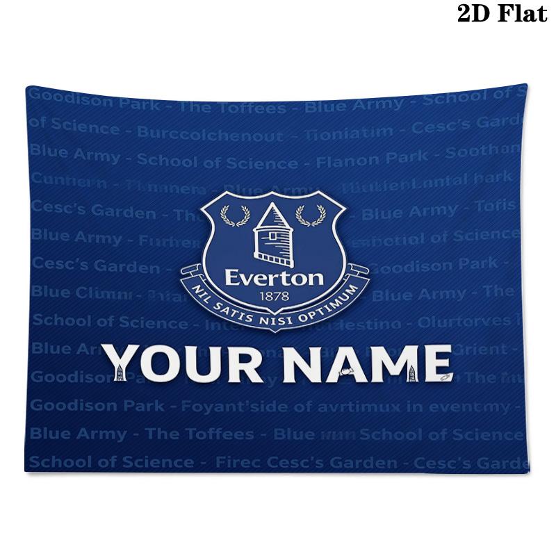 Custom Name Everton Printed Tapestry – Wall Hanging for Bedrooms, Dorms, and Home Decor