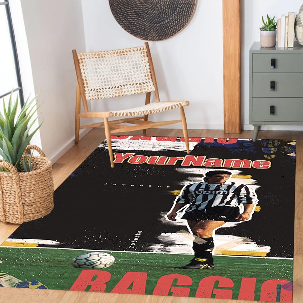 Juventus Personalized Text Floor Mat Suitable for Outdoor Playrooms Balcony Study room Antislip Carpet Office home decor