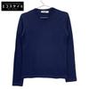 JSWH751011 Navy Wool V-Neck Knit Tops 32 NavyUsed