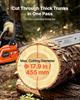 Gas Powered Chainsaw 508 mm 58CC 2.2kW 2 Stroke Engine Gas Chainsaw, for Wood Cutting, Tree Trimming & Land Clearing, Throttle-Synced Choke, Power
