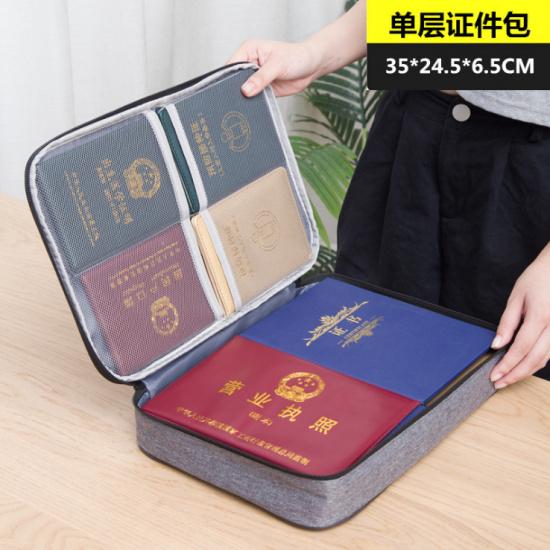 3Large Capacity Document Bag for Home Use, File Certificate Storage Bag, Multifunctional Password Lock Passport Holder Storage Pouch