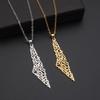 Stainless Steel Palestine Map Necklace Titanium Steel Arabic Pendant Fashion Jewelry For Men And Women