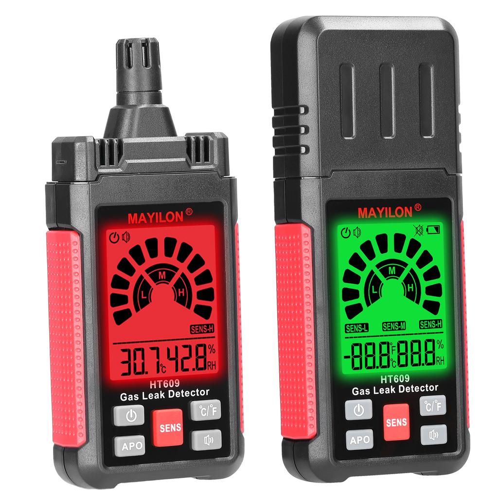 Handheld Combustible Gases Leak Detector Natural Gases Leakage Tester Portable PPM Meter