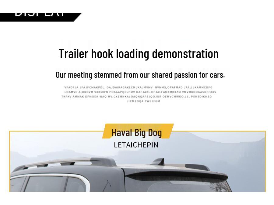 Усиленная фаркопная система для Haval Big Dog 1-го и 2-го поколений