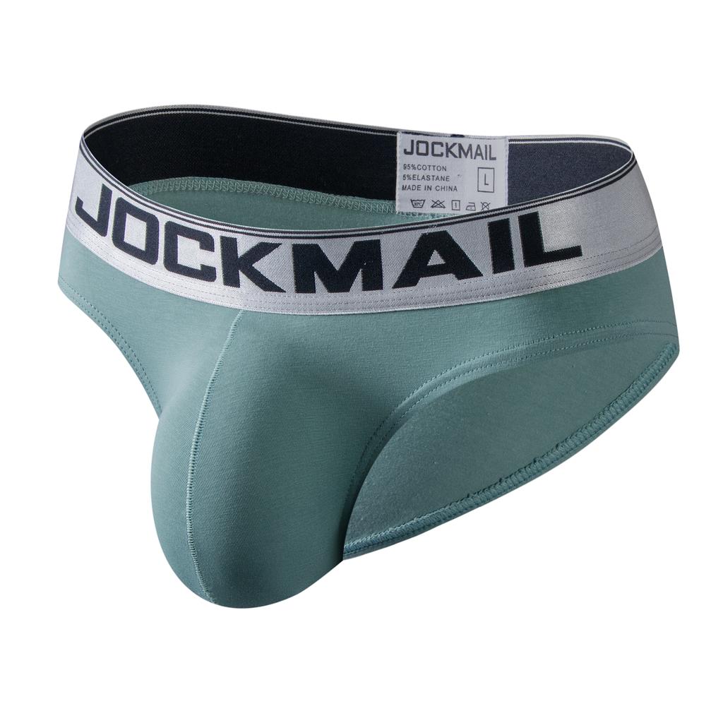 Трусы JOCKMAIL с низкой талией, модное хлопковое дышащее мужское нижнее белье для спорта и отдыха