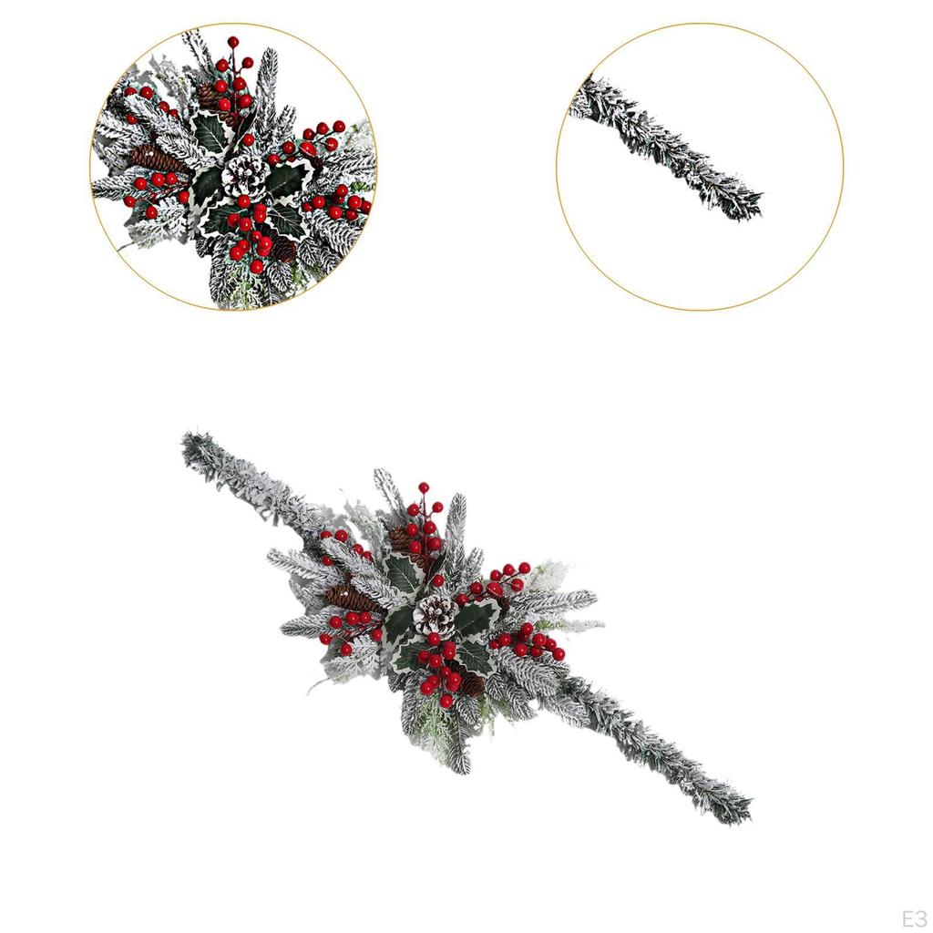 Искусственный венок для украшения рождественского почтового ящика, настенный орнамент и гирлянда