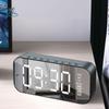 Большой светодиодный экран Светодиодный зеркальный экран Будильник Портативный Двойной будильник Цифровые часы Умный цифровой дисплей Часы с беспроводной зарядкой