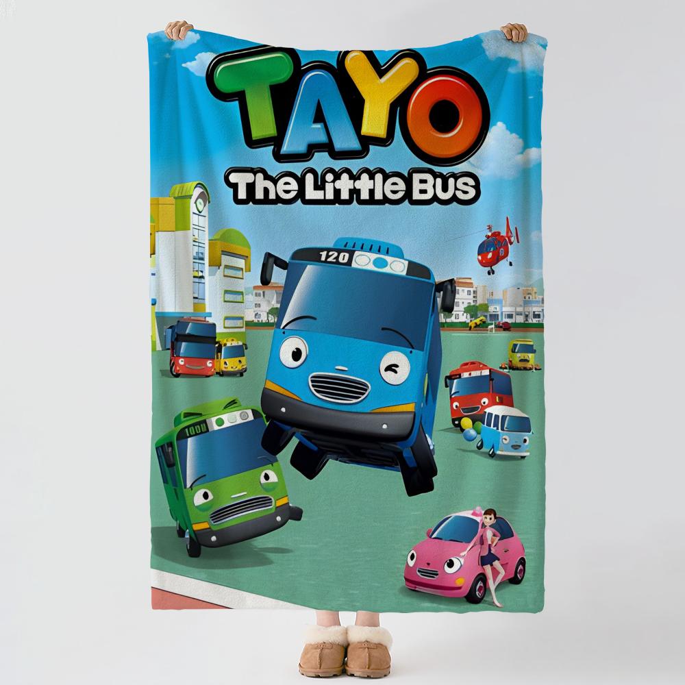 Cartoon TTAYO TTAYO Throw Soft Warm Flannel Blanket Multiuse Throw for Bed Sofa Office Air Conditioning Nap Blanket