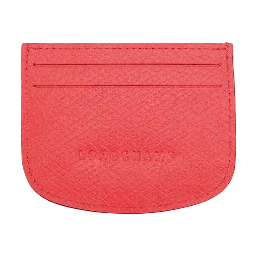 Longchamp Épure Минималистичный кожаный держатель для карт однотонный Женский держатель для карт Клубника 30031HYZ218