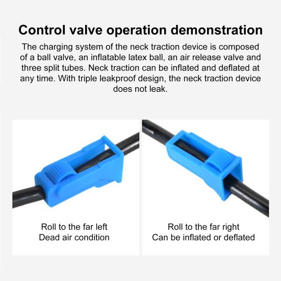 Растяжитель шеи надувной шейный бандаж для снятия боли в шее регулируемая подушка для вытяжения шеи