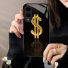 Богатство Доллар США Изысканный люкс Высококачественный Чехол для телефона Стеклянный Чехол для телефона для Samsung Galaxy S26 S25 S24 S23 S22 S21 FE,Ultra,Plus
