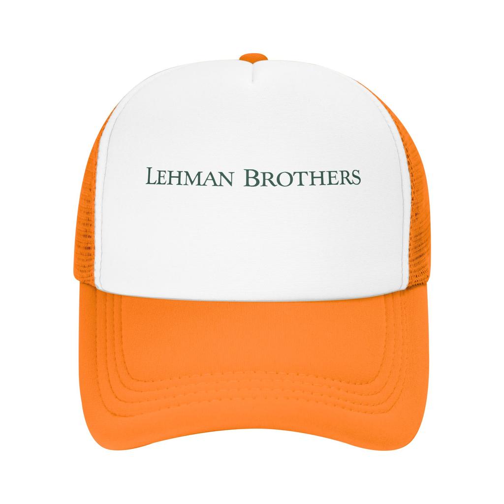 Lehman Brothers Baseball Cap Outdoor Sports Breathable Trucker Hat Men Adult Streetwear Print Snapback Cap