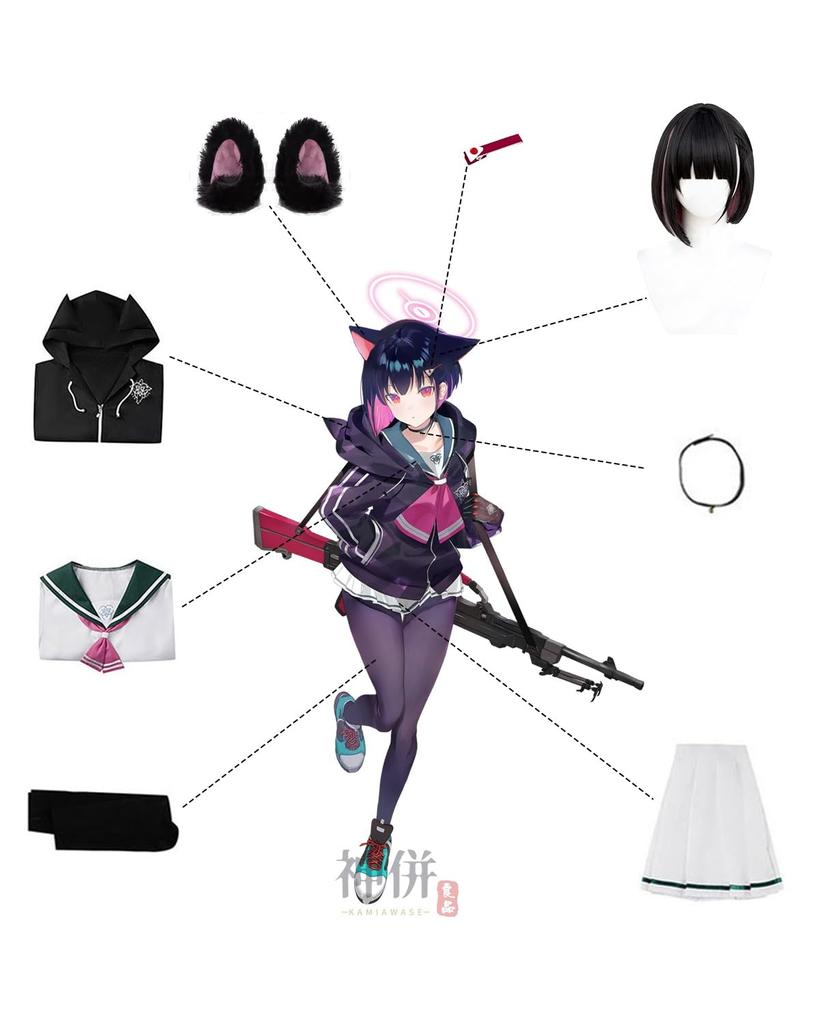 Казуса Кёяма Косплей с париком After School Sweets Club Blue Архив Косплей Костюм Взрослый Костюм Культурный Фестиваль Событие Костюм Сценическая Одежда