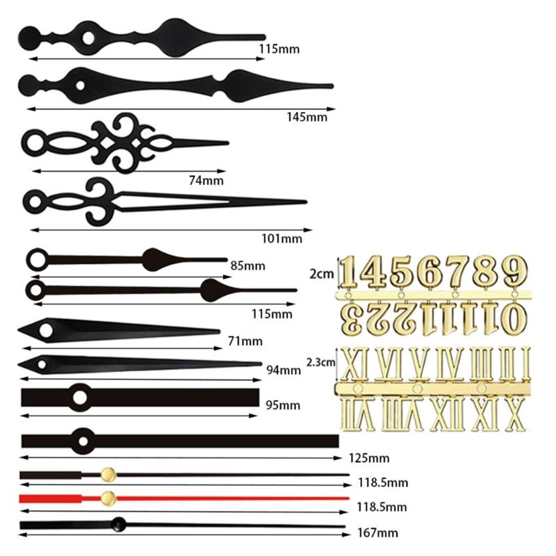 Quartzs Pendulums Clock Movement Mechanism Repair Parts Replacement with Hands and Pendulums for Clock Repair DIY