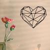 Heart-shaped Wall Decor - Minimalist Line Metal Wall Art. Enhance Bedroom, Kitchen and Bathroom with Modern Home Decor