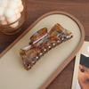 Elegant Bow Hair Clip Retro Imitation Acetate Shark Clip French Style Bun Hair Clip  For Women