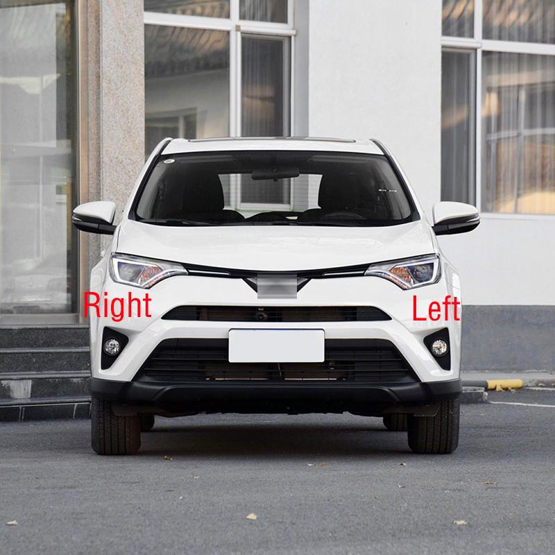 Для Toyota RAV4 2016 2017 2018 2019 Автомобильный Передний Бампер Рамка Противотуманной Фары Накладка Крышка Дневной Ходовой Огонь Колпачок