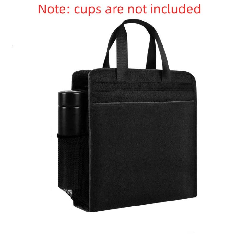 Waterproof Zippered Document Bag Oxford Students Portable Bag Durable File Tote Bag Pouch Book