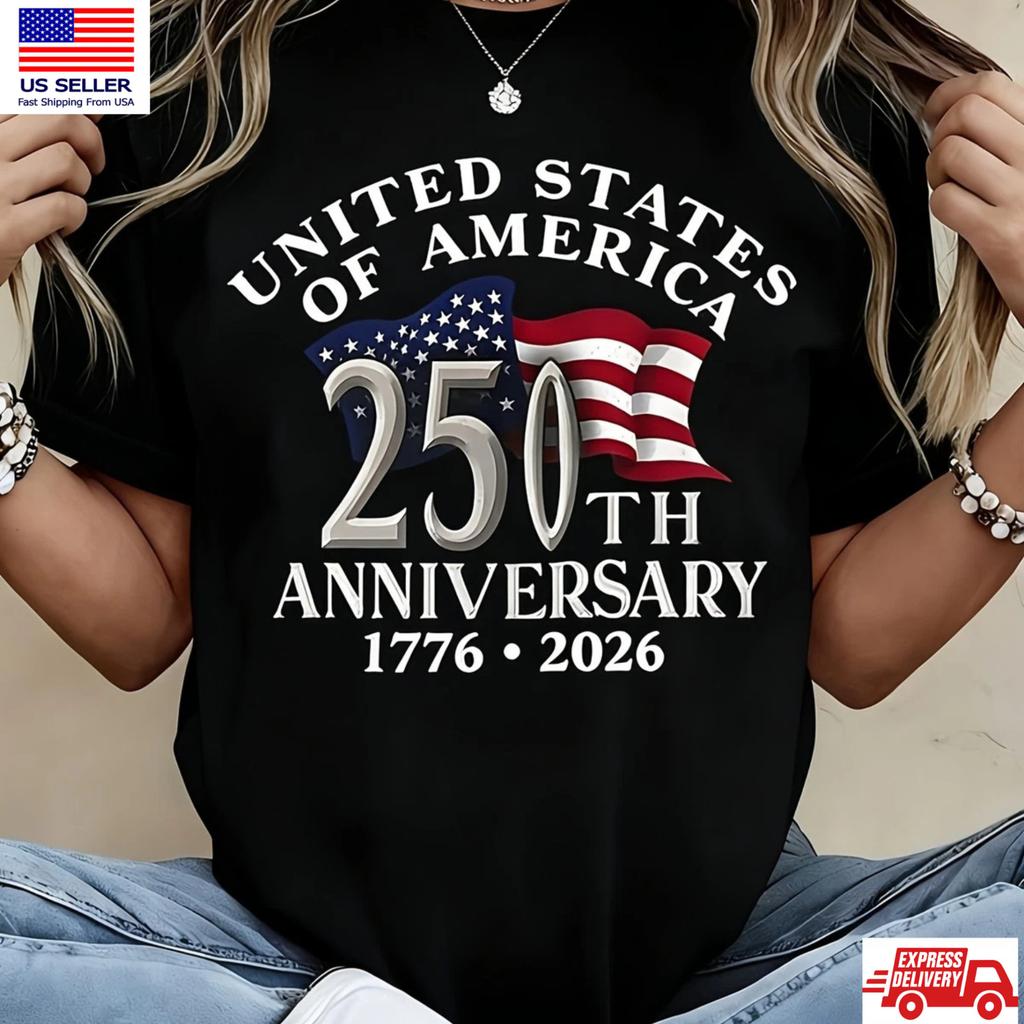 Футболка к 250-летию США 1776 2026 Патриотическая футболка с американским флагом