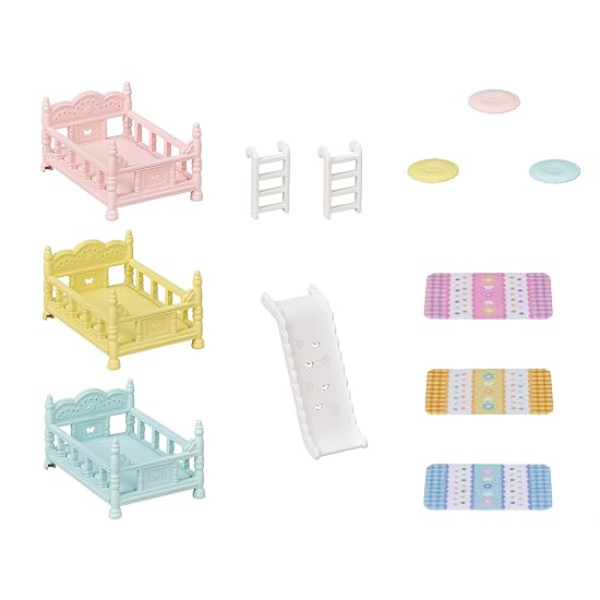 Sylvanian Families Furniture [ Triplets Bunk Bed ] Ka-219 ST Mark Certified Ages 3+ Toy Dollhouse Sy