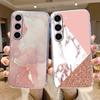 Для Samsung Galaxy S24 Чехол S24 Plus S 24 Ultra Чехол для телефона Мраморный Прозрачный Coque Мягкий ТПУ Fundas Для Samsung S25 FE S25+ Чехол