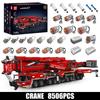MOULD KING 17007/17008 Technical Car Toys Motorized LTM 11200 Crane Truck Building Block Assembly Model Brick Kid Christmas Gift