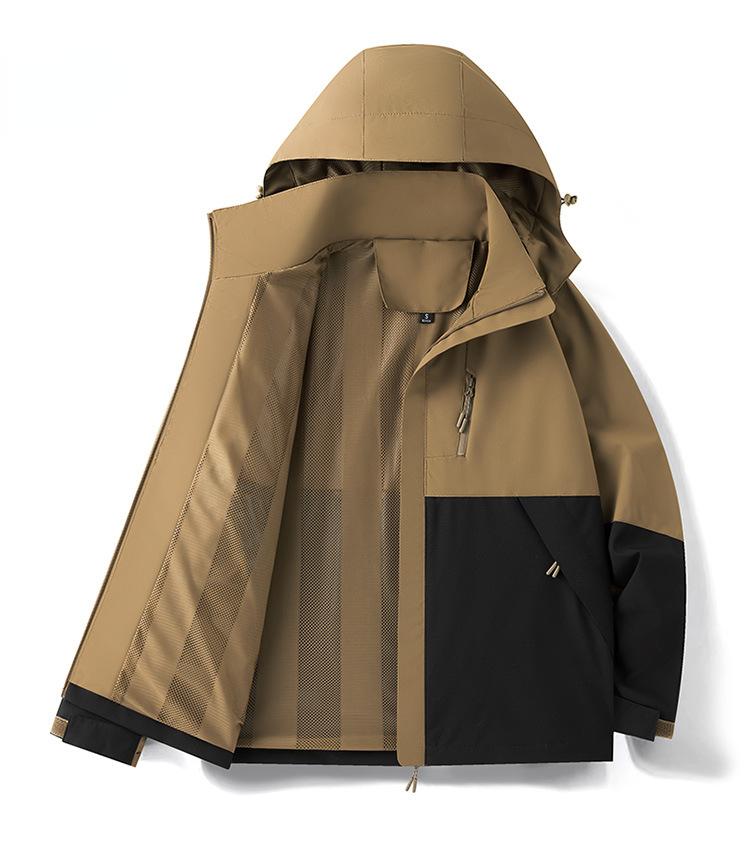 Мужская водонепроницаемая штурмовая куртка туристическое снаряжение мужская три в одном американская быстросохнущая куртка