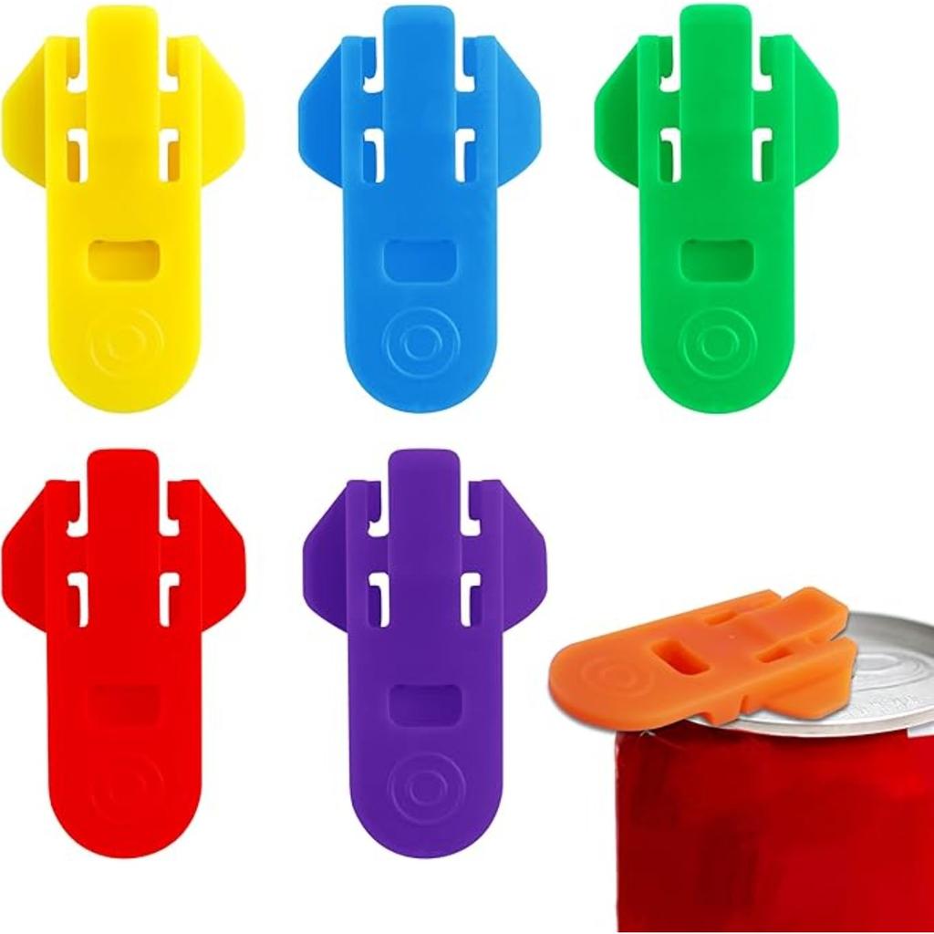 6Pcs Manual Easy Can Opener,Colorful Soda Beer Can Opener for Coke, Beer, Soda,Simple Can Opener with Dustproof Seal