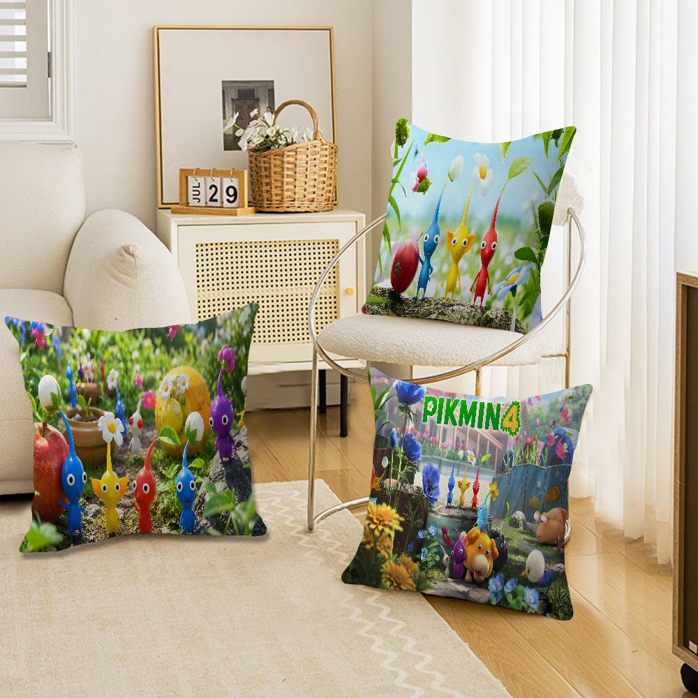 P-Pikmin Game Lucky Dragon Pillow Cover Sofa Cushion Cover Home Room Decoration Children Gift