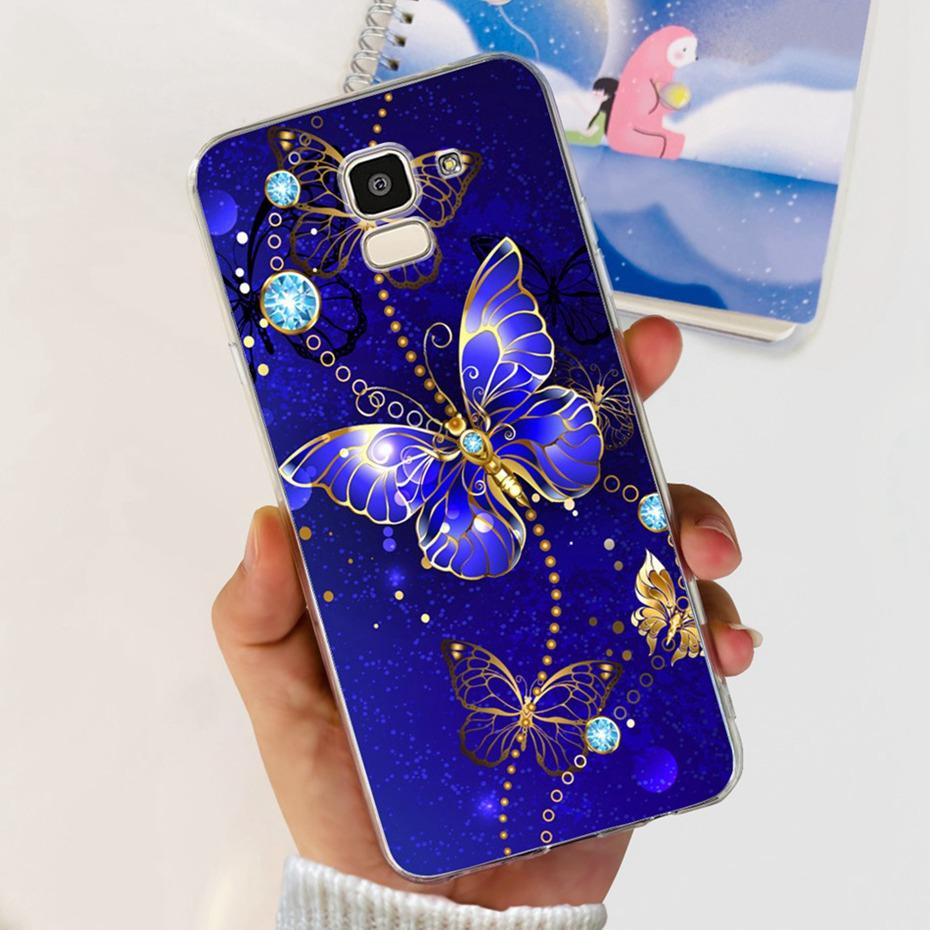 Красивый чехол с принтом для Samsung Galaxy J6 J6+ J600G J610G Мягкая силиконовая задняя крышка из ТПУ для чехлов телефона Samsung J6 J 6 Plus 2018