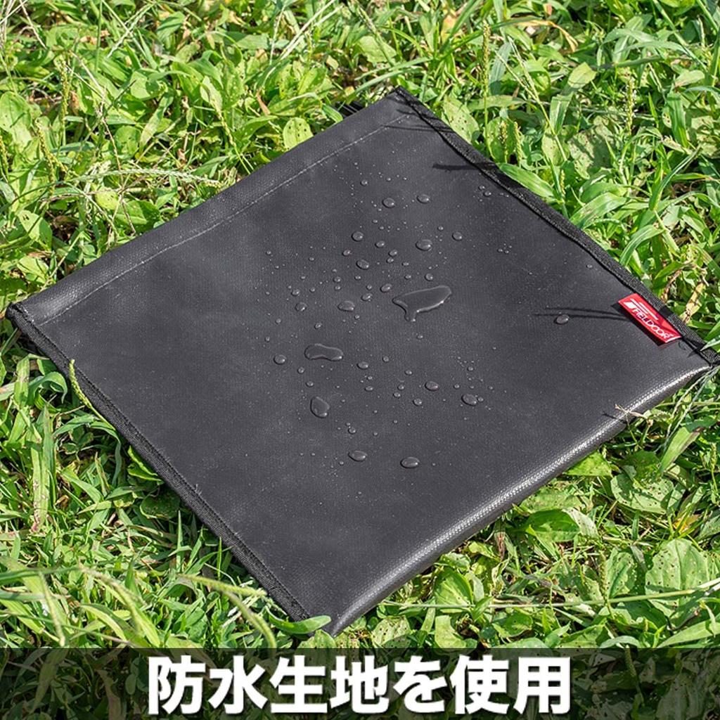 [Fieldia] Мешок для огнетушителя, мешок для утилизации древесного угля [размер S] Безопасная утилизация использованного угля и золы, огнестойкий, водонепроницаемый, для использования на открытом воздухе