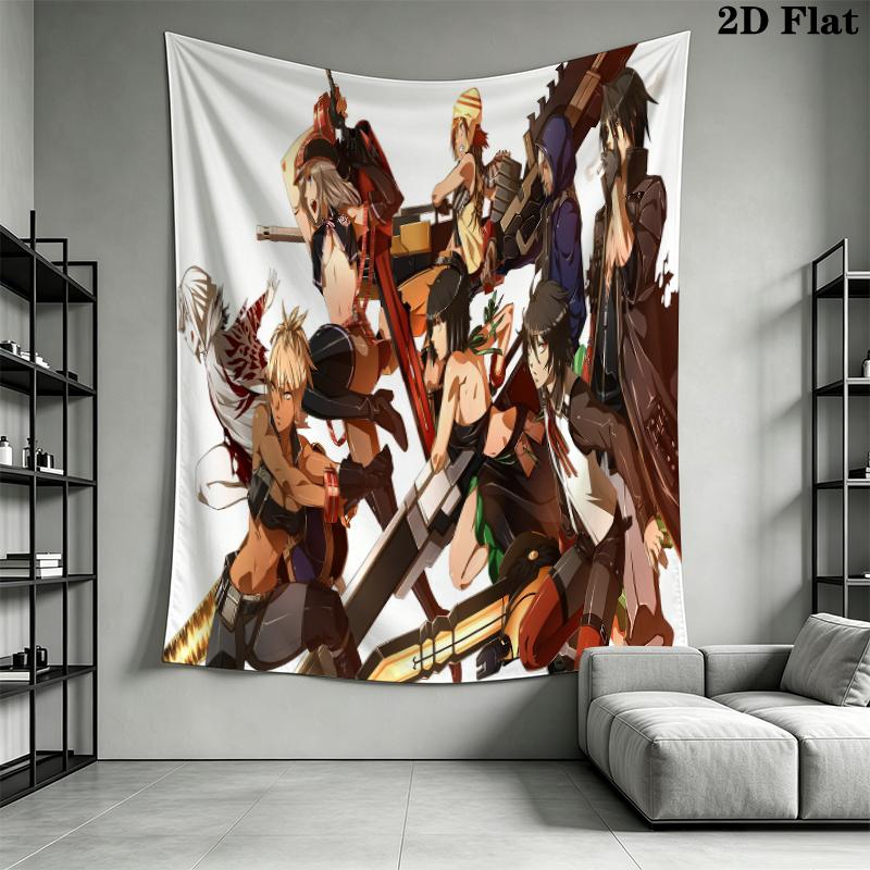 God Eater Wall Tapestry Aesthetic Wall Hanging Printed Fabric Blanket Decorative Tapestries for Bedroom Living Room Home Decor