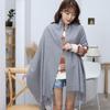 Women's Wool Scarf Autumn and Winter New Thickened Warm Shawl Solid Color Cashmere Scarf Men's Winter Scarf