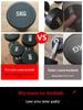 50kg Pair Rubber Coated Solid Steel Dumbbell Set for Men's & Women's Home & Commercial Gym Use
